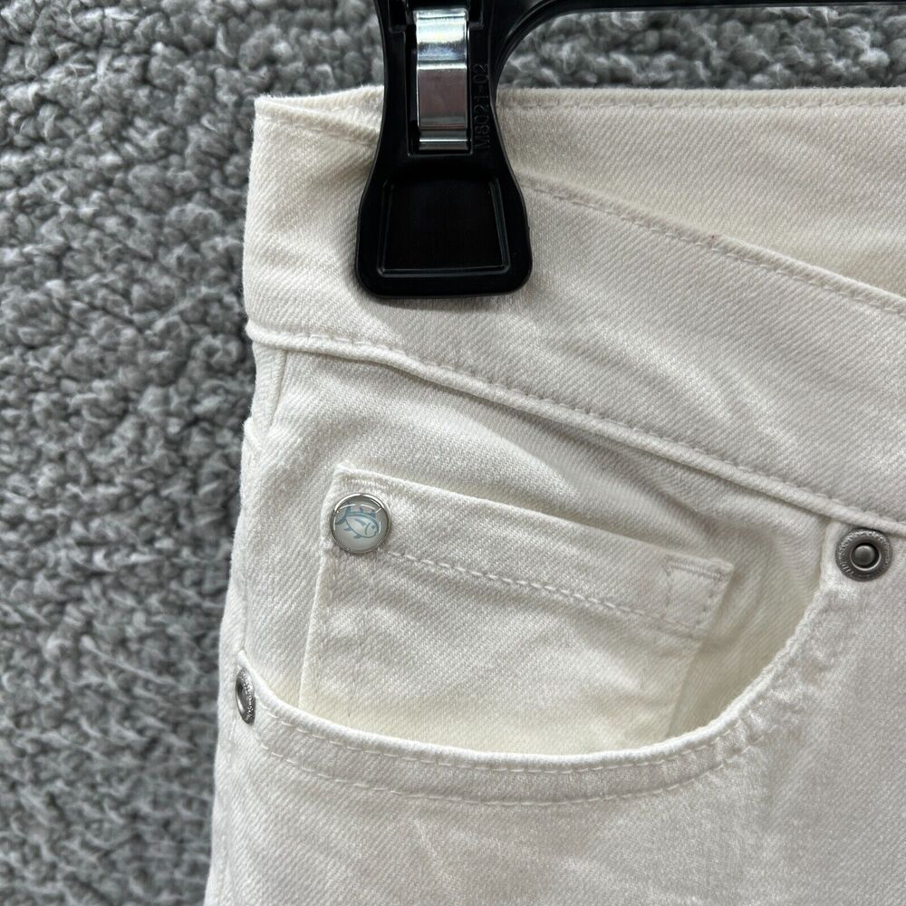 Southern Tide Women White Stretch Skinny Jean Resort Tapered size 29 - Picture 4 of 16